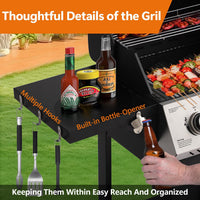 5-Burner Propane Gas Grill and Griddle Combo, Dual Zone Outdoor BBQ | 2026 New Update, 54,000 BTU, 627 SQ.IN., Stainless Steel & Porcelain Cast Iron