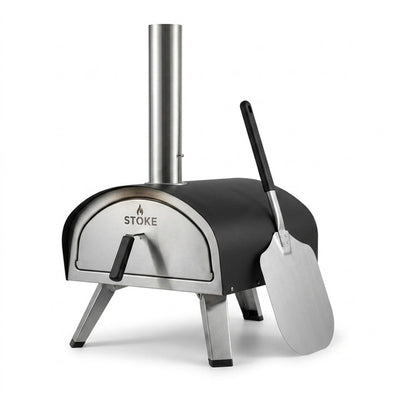 Outdoor Pizza Oven Engineered for Fast Cooking, 16 Inch Capacity, Stainless Steel Multi-Fuel, Pizza Stone