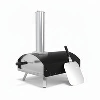Outdoor Pizza Oven Engineered for Fast Cooking, 16 Inch Capacity, Stainless Steel Multi-Fuel, Pizza Stone
